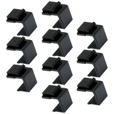 10 Pcs Blank Keystone Jack Snap-in Insert Filler For Wall Plate Faceplate Black picture
