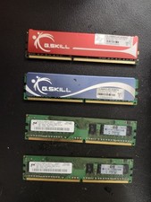 G.SKILL Micron HP DDR3 DDR2 DIMM RAM 4x 2GB Modules PC3-12800 PC2-6400 picture