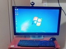 HP Desktop computer with HP 27