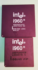2PCS Antique CPU with high collectible value: size i960 A80960CA33 A80960KA20 picture