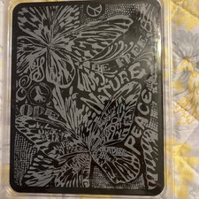 Lucky Brand Black Silicone iPad Cover - Open Front Butterfly Pattern picture