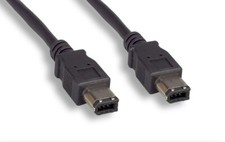 6-Pin Male to 6-Pin Male IEEE-1394a Firewire-400 Shielded Cable, Black picture
