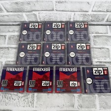 10 Iomega Maxell 100 MB Zip IBM Formatted Disks Sold As Blanks picture