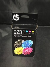 Authentic HP 923 Ink Cartridges 4 PACK B/C/M/Y (6C3Y6LN) Expires 11-2027 NEW picture