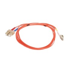 MONOPRICE 2627 Fiber Cord,Duplex,LC, SC,2m,Orange 13U434 picture