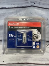 SanDisk 512MB Cruzer Micro With Skins USB Flash Drive NOS Sealed SDCZ4-256-A19 picture