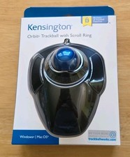 Kensington Orbit Trackball Mouse with Scroll Ring K72337US Ergonomic Wired USB picture