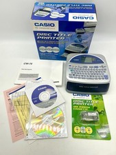 Casio CW-75 Disc Title Printer Powered By 8x AA Battery With Box & New Ribbon picture