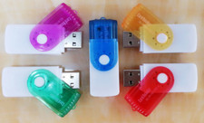 10pcs Multifunctional 4 in 1 card reader high speed SD/MS/TF/M2 card reader picture
