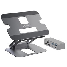 J5Create Multi-Angle Dual HDMI Laptop Docking Station with USB-C Mini Dock, 4K picture