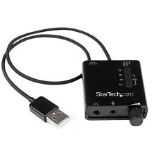 StarTech USB Stereo Audio Adapter External Sound Card With SPDIF Digital Audio picture