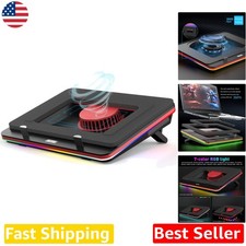 GT500 Laptop Cooler: 5000 RPM Turbo Fan, RGB, Variable Speed, Metal, 13-17.3