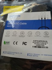 QSFPTEK 400G QSFP-DD to 4x100G QSFP56 Passive DAC Breakout Cable 2m 30AWG NEW picture