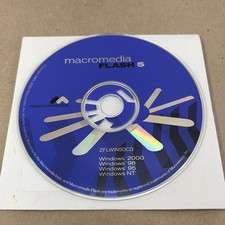 Macromedia Flash 5 CD Software ZFLWIN50CD Windows 95 with Key READ picture