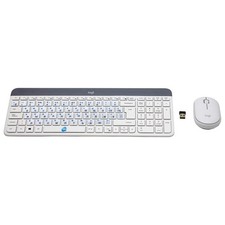 Logitech Mk470 Wireless Mouse And Keyboard Kit + White Russian Layout Stickers picture