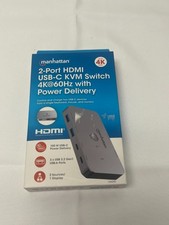 MANHATTAN 2-Port HDMI USB-C Switch 4K@60Hz with Dual Power picture