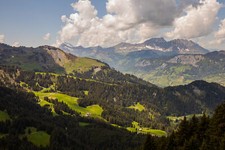 Landscape photography outdoors nature mountains trees Custom Gaming Mat Desk picture
