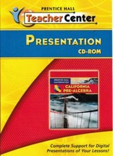 Prentice Hall Mathematics California PreAlgebra TeacherCenter Presentation PC CD picture