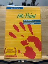 816/Paint Vaudeville Apple IIc Plus software VTG RARE CIB picture