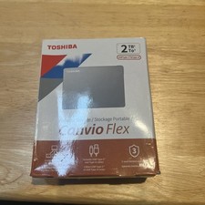Toshiba Canvio Flex 2TB External Hard Drive Silver DTX120 HDTX120XSCAA picture