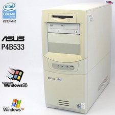 🖥ASUS P4B533 PC COMPUTER CELERON 2200MHZ 512MB LPT COM SOUND LAN WINDOWS 98 SE picture