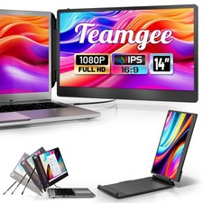 Teamgee Laptop Screen Extender Usb-c HDMI Dual Monitor Setup for Laptops Black picture