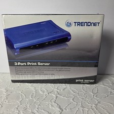 TRENDnet TE100-P21 3-Port Print Server New Factory Sealed Box (2 USB, 1 Parallel picture