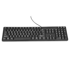 Wired Large Print Keyboard For Elderly 104 Keys Large Character Plug And Pl FCNR picture