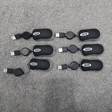 Mini USB computer mouse lot of 6 3 inches with wind up cord picture