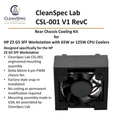 HP Z2 G5 SFF Rear Cooling Fan Kit 65W 125W CPU Cooler CSL-001 V1 RevC picture