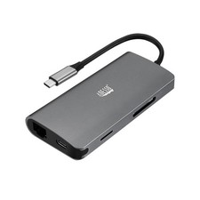 Adesso AUH-4030 8-in-1 USB-C Multiport Docking Station Hub H-DMI Card Reader picture