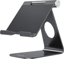 OMOTON Tablet Stand Holder Adjustable, T1 Desktop Aluminum Tablet Dock Cradle Co picture
