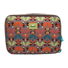 Lily Bloom Multicolored Flowers Laptop Tablet Case Soft Shell Zip Top Handle  picture