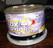 Inv. 100% 50pcs RiDATA 8X DVD-R Recordable Blank Media unsealed  picture