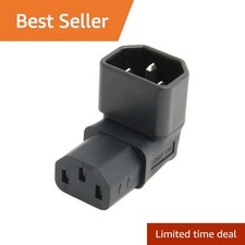ChenYang IEC 320 C14 to C13 90 Degree Down Angled Adapter picture