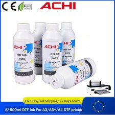ACHI 5*500ml DTF Ink For Epson R1390/L1800/L800/XP600 DTF Printer EU Ship picture