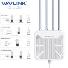 WAVLINK WiFi 7 Outdoor Range Extender BE5100 AX3000 WiFi 6 Mesh Router IP67 wPOE picture