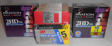 IBM PC Imation 2HD IBM 25 + 5 +2 10 Packs Rainbow Color Diskettes 1.44 MB SEALED picture