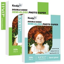 300PK Koala 32lb Double Sided Semi-gloss Photo Paper 8.5x11 Inkjet Laser picture
