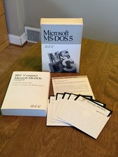 Microsoft MS-DOS 5 Operating System Floppy Disks Vintage Software picture