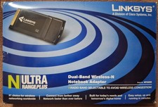 LINKSYS By Cisco WPC600N Dual-Band Ultra Range Wireless-N Notebook Adapter NOS picture