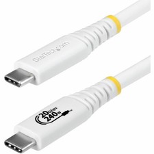StarTech 6ft 1.8m USB4 Cable 20Gbps USB-IF Certified USB-C Cable CC6FT20GUSB4TPW picture
