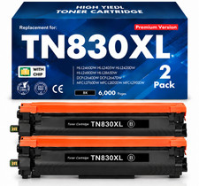 TN830 XL Toner High Yield for Brother 830XL Toner DCP-L2640DW HL-L2460DW (2Pack) picture