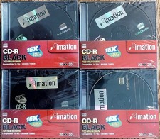 NEW Sealed Imation Black CD-R 20 Pack Discs W/Cases 80 min, 16X, 700 MB Blank picture