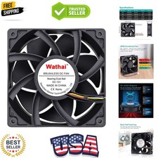 12038 120mm x 38mm PWM Computer PC Case Fan 12V 4pin 5300rpm 230 CFM High Air... picture