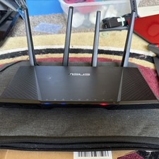 ASUS AC2400 4x4 Dual Band WiFi 5 RT-AC87U Wireless-AC Router Tested W/Adapter picture