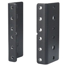 2U Rack Mount Rails - Durable Alloy Steel Tapered Holes Included picture