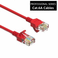 0.5 - 50 Ft CAT6A Slim RJ45 Network LAN Ethernet Copper Wire Color Patch Cable picture