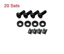 20 Sets M6 Rail EEZY Clips / Cage Nuts / Washers - 19 inch Rack Bolts & Washers picture