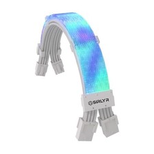 Sirlyr RGB PSU Cables,Full White ARGB GPU Power Supply Cable picture